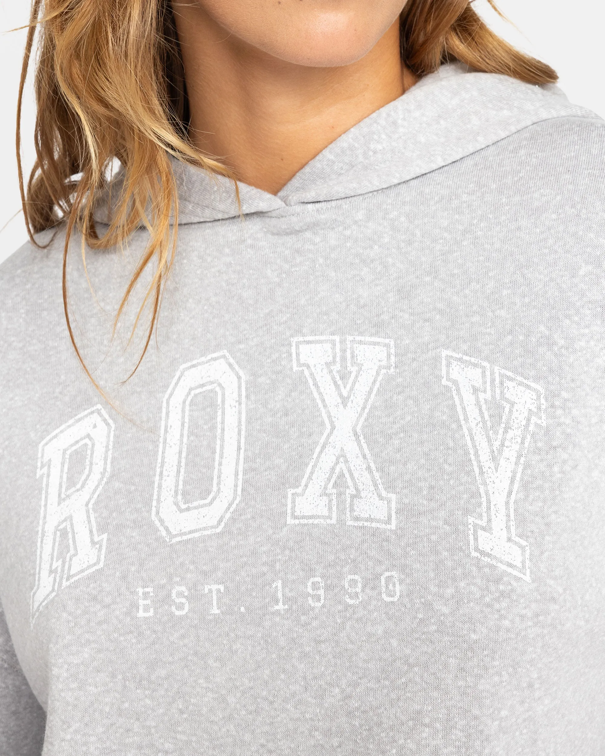 Afternoon Hike Crop Hoodie - Heritage Heather
