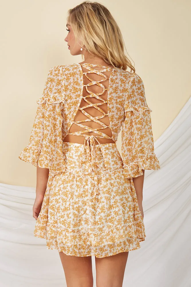 Afternoon Light Dress Mustard