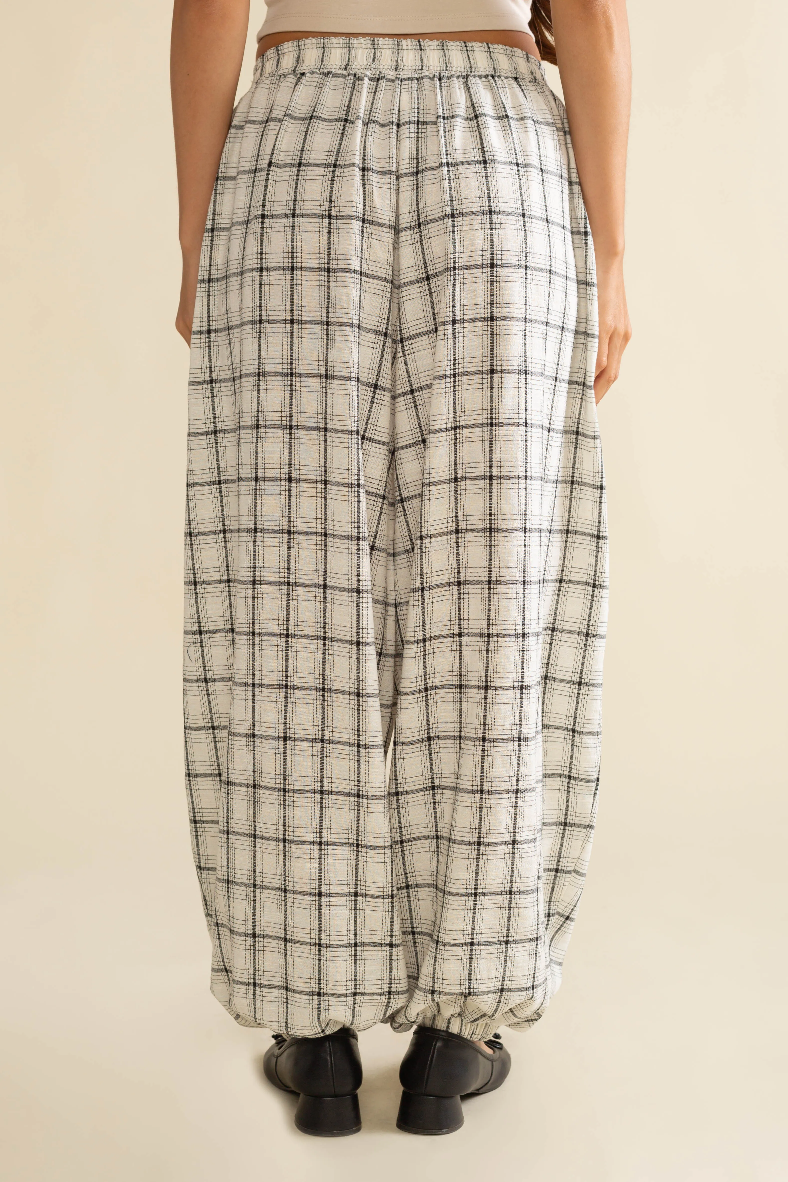 Aime Plaid Balloon Pants