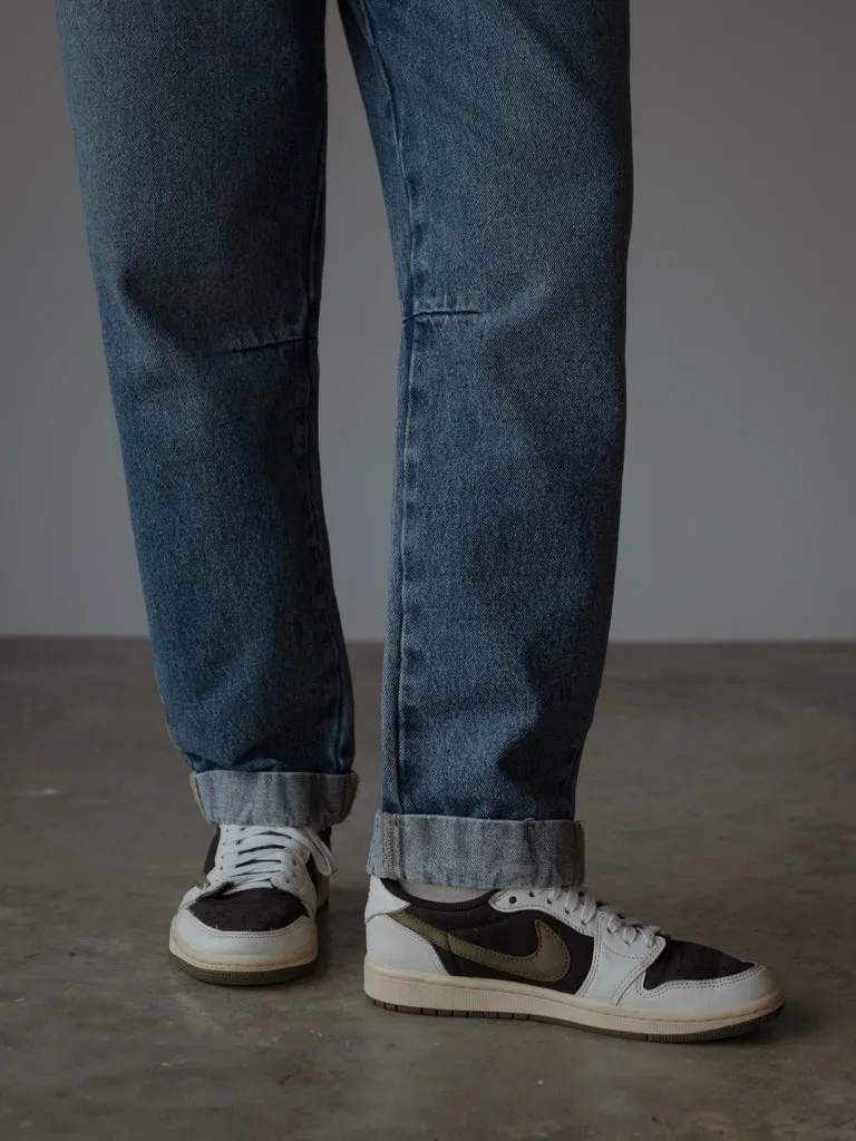 BAGGY RELAXED JEAN  - MEDIUM BLUE