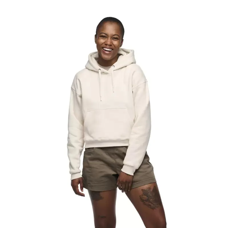 Black Diamond Crop Pull Over Hoody - Women's