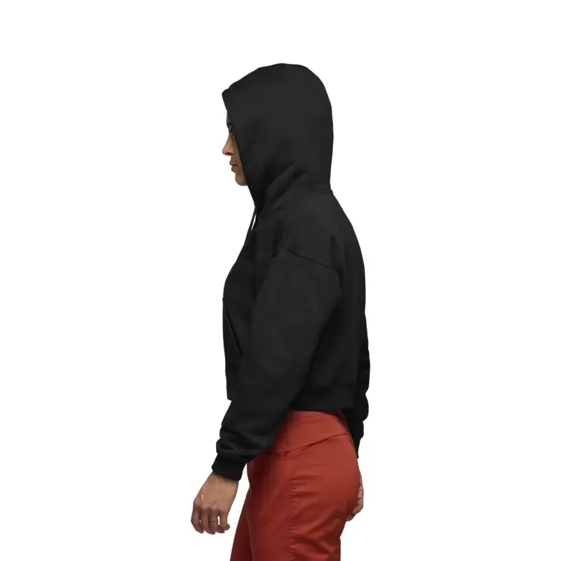 Black Diamond Crop Pull Over Hoody - Women's