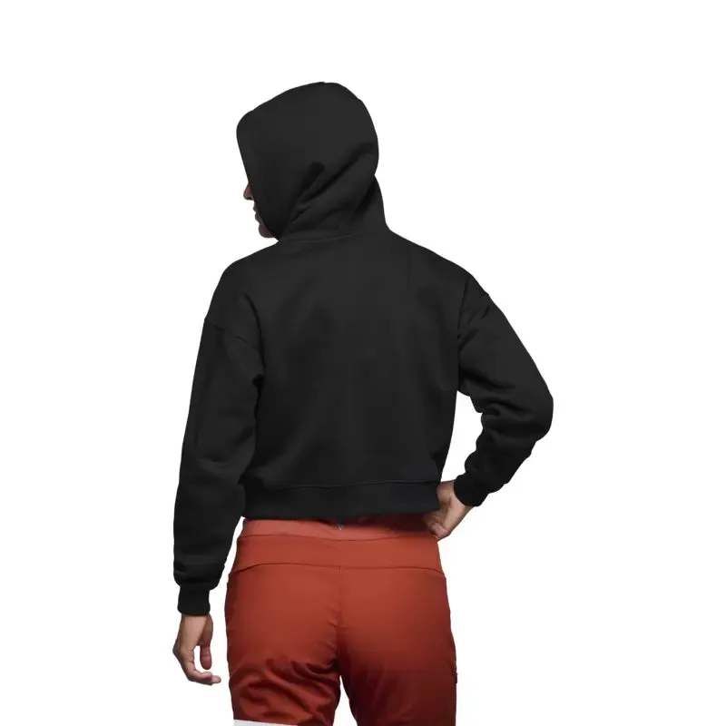 Black Diamond Crop Pull Over Hoody - Women's
