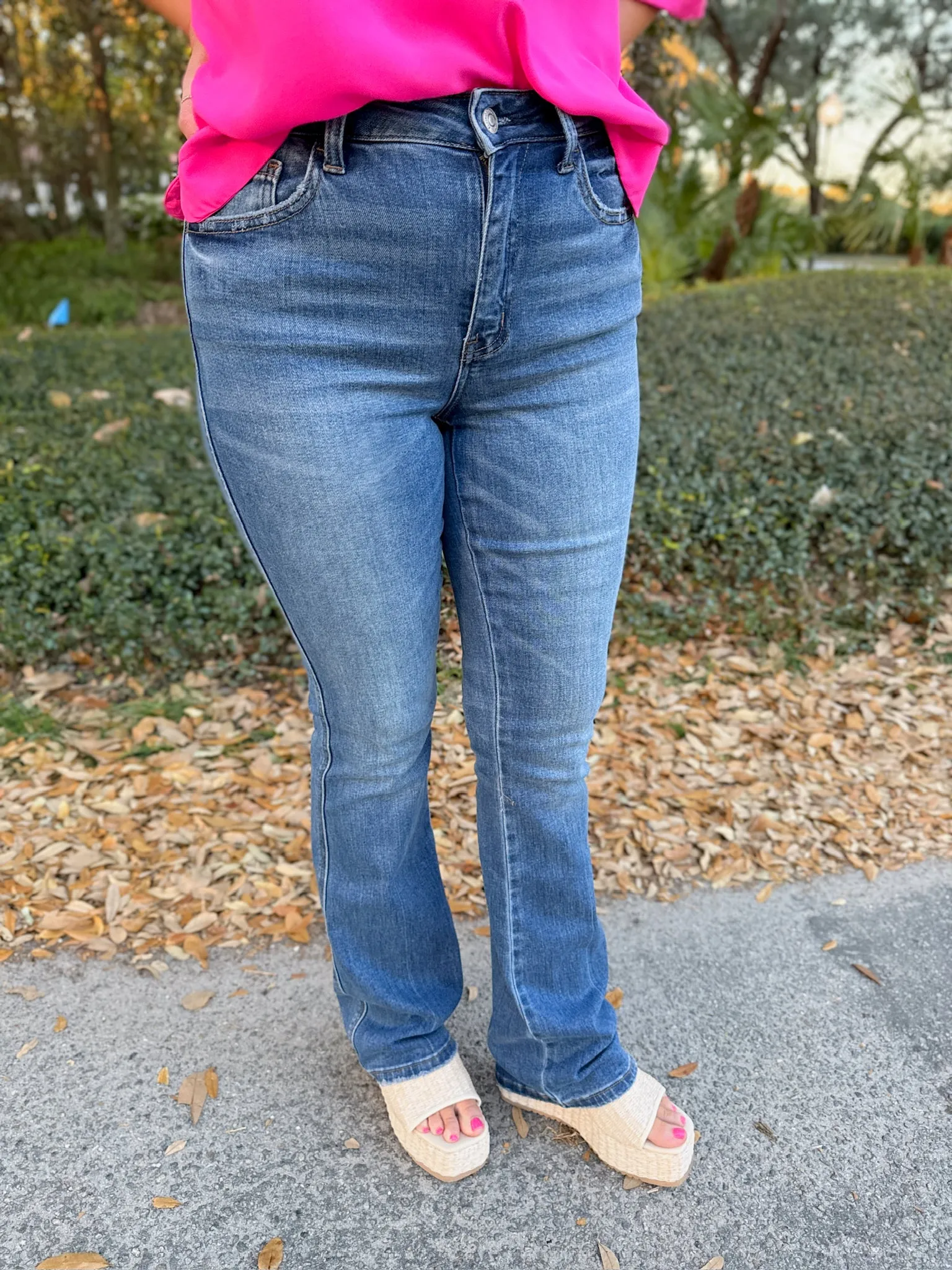 Blue Bird High Rise Bootcut Dark Wash Jeans