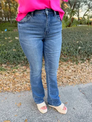 Blue Bird High Rise Bootcut Dark Wash Jeans