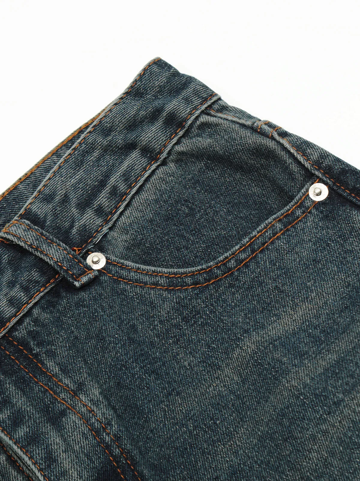 BOUNCE BACK© Original Distressed Heavy Wash Patchwork Jeans
