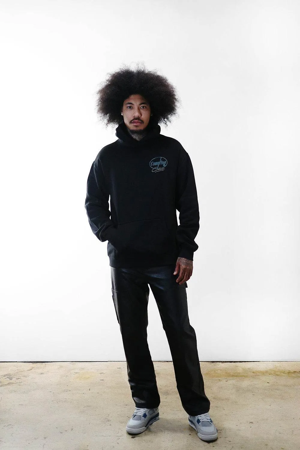 By Invite Only Heavyweight Fleece Hoodie- Black