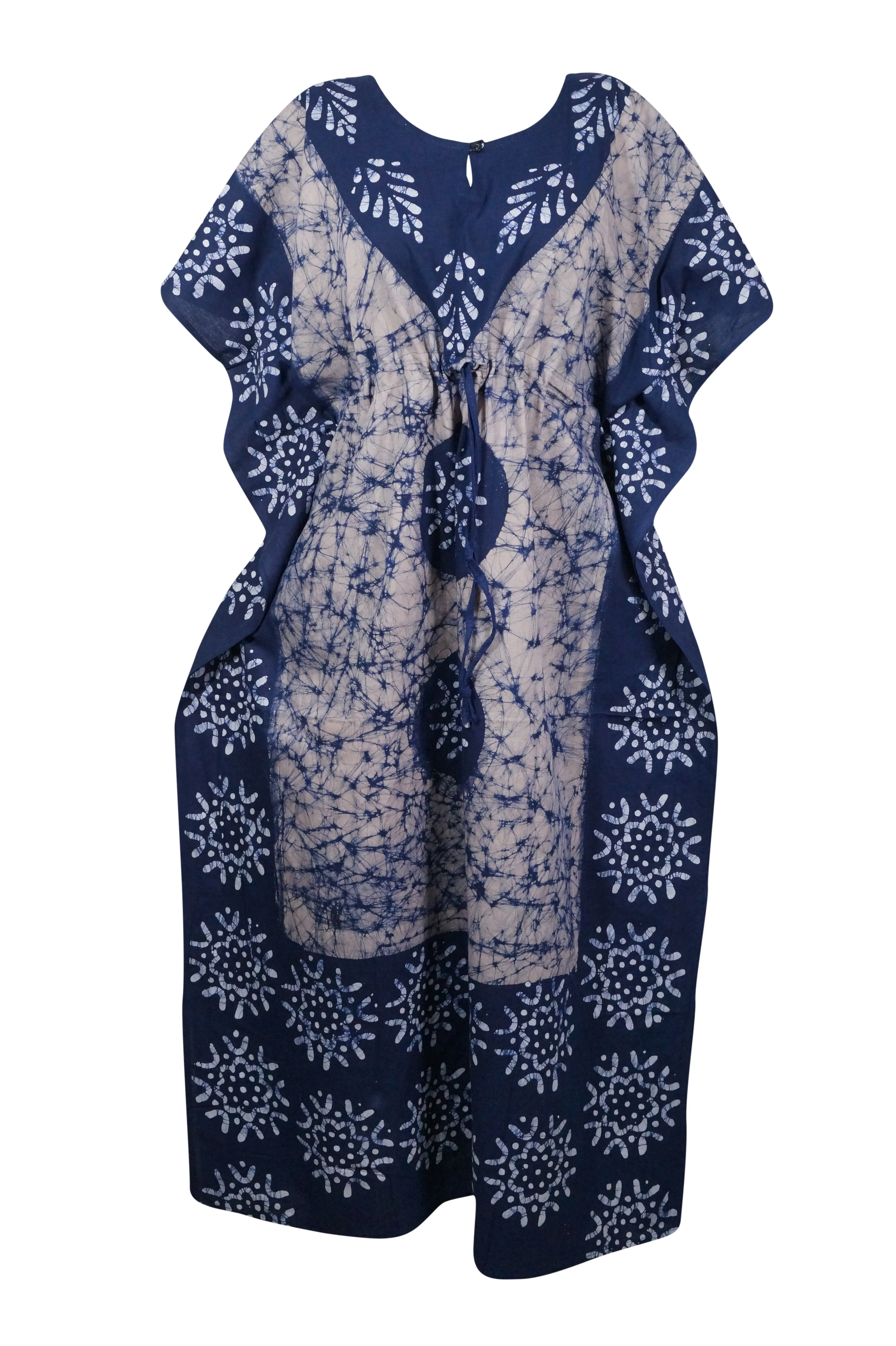 Caftan Maxi Dresses, Boho Chic  Dress, Navy Blue Stylish Kaftan Dress L-3XL