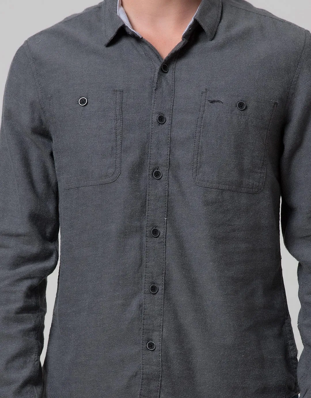 Cardinal Jeans Long Sleeve Men Kemeja