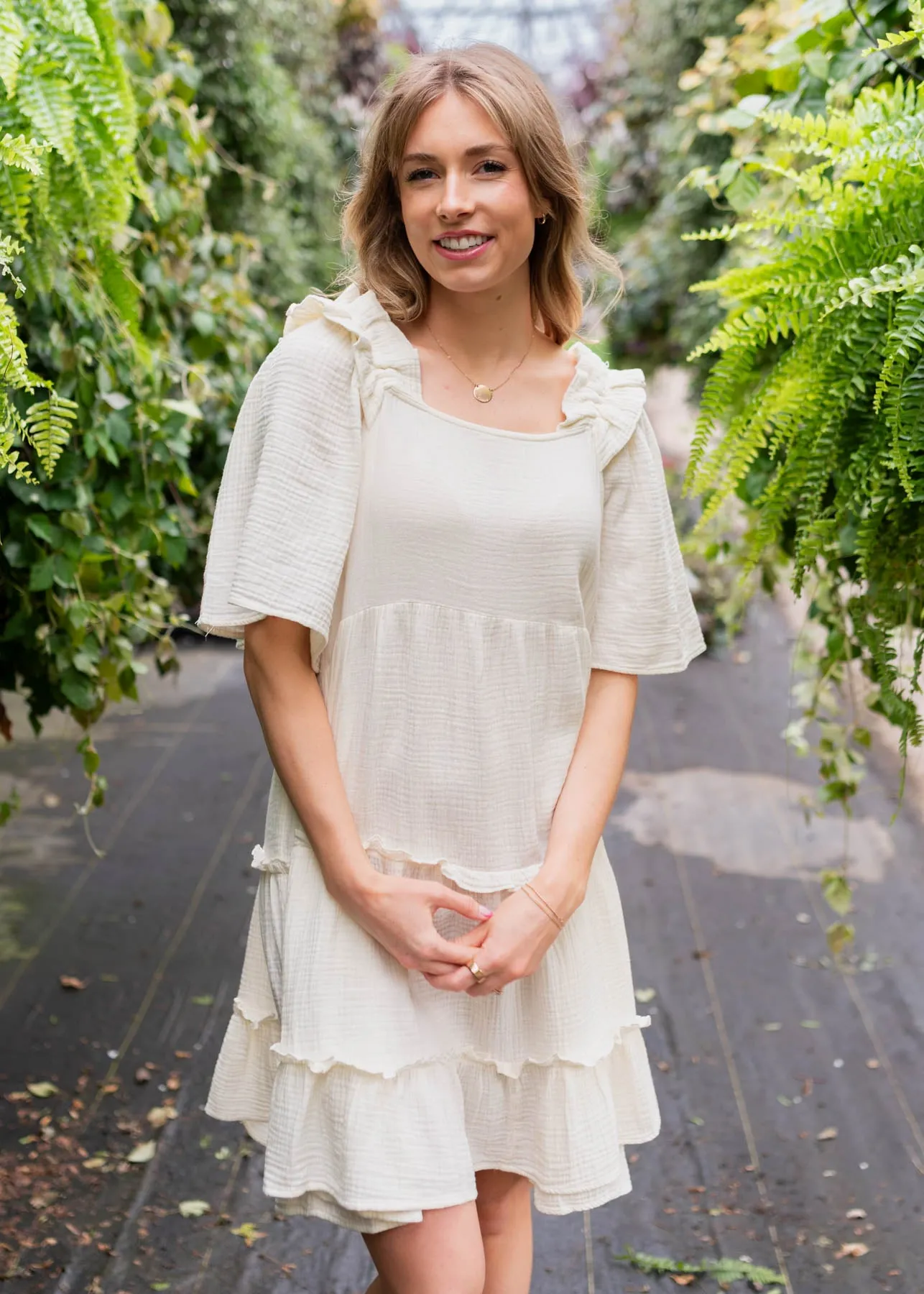 Chanay Ivory Mini Dress