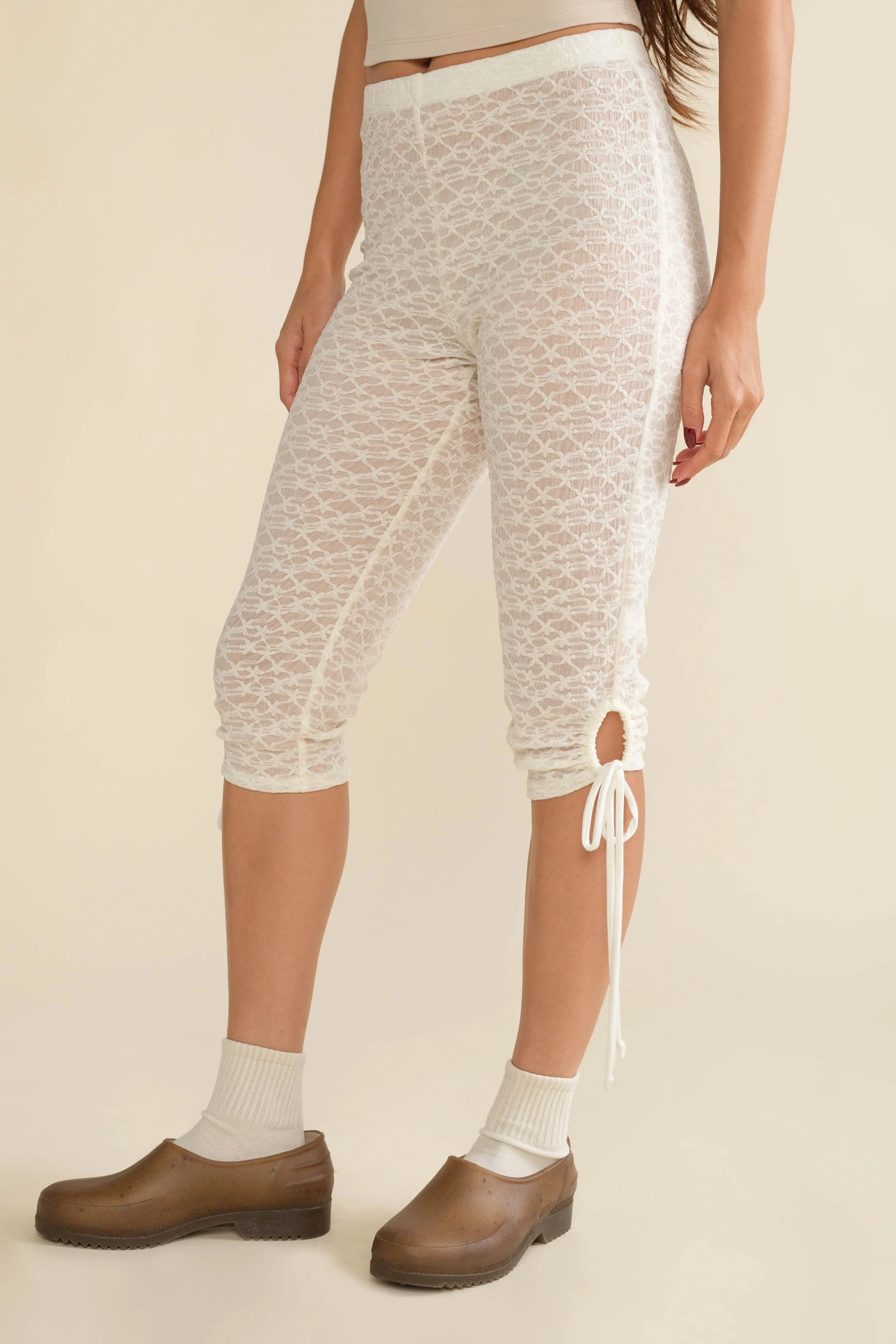 Cielo Lace Capri Leggings