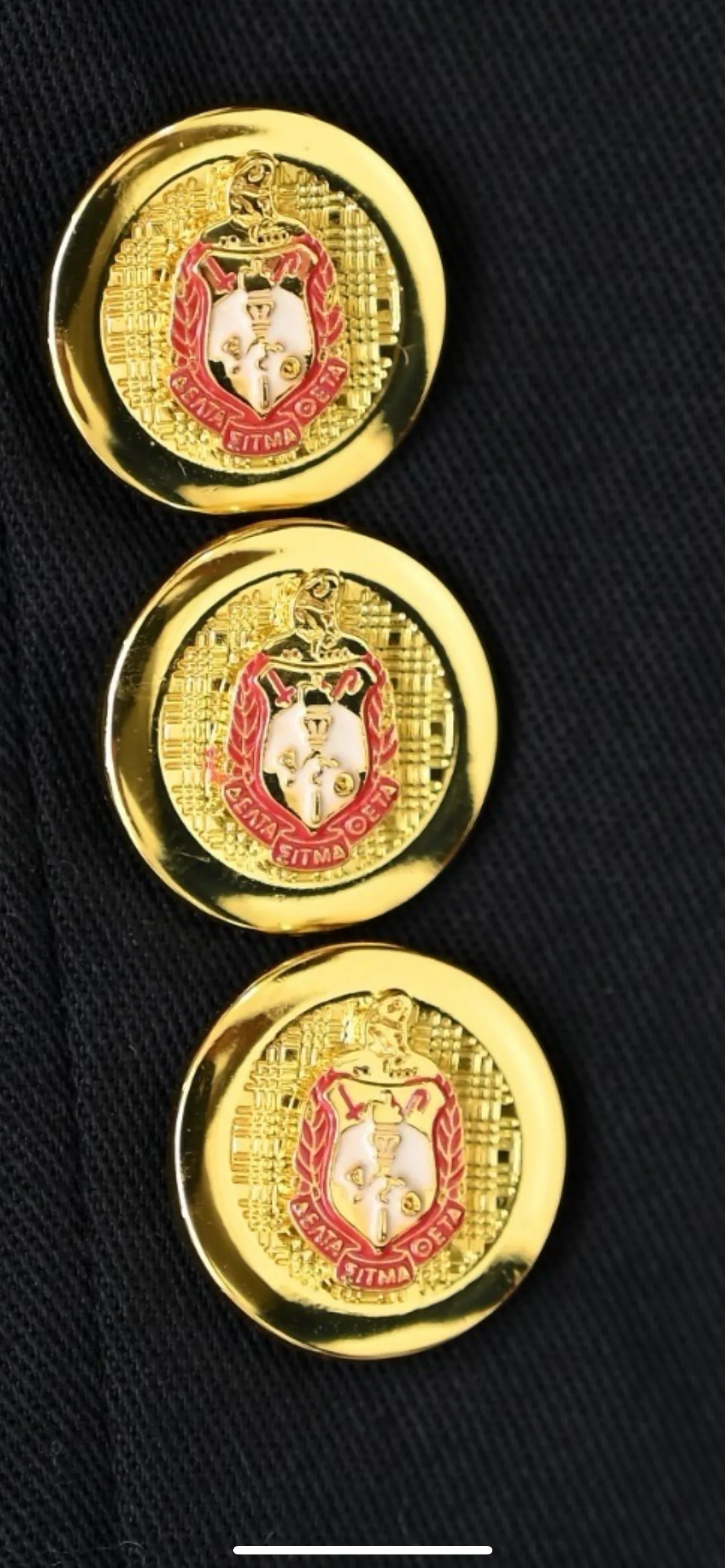 Delta Sigma Theta Gorgeous Blazer with Custom Inside Lining and Custom Gold Buttons