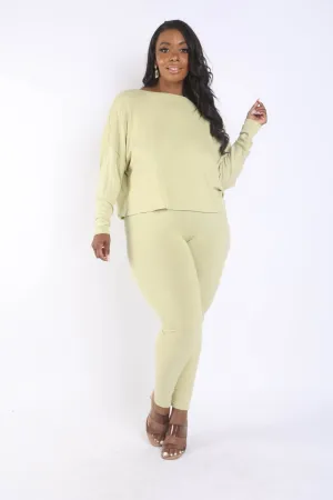 Diamond Back Draped Pants Set