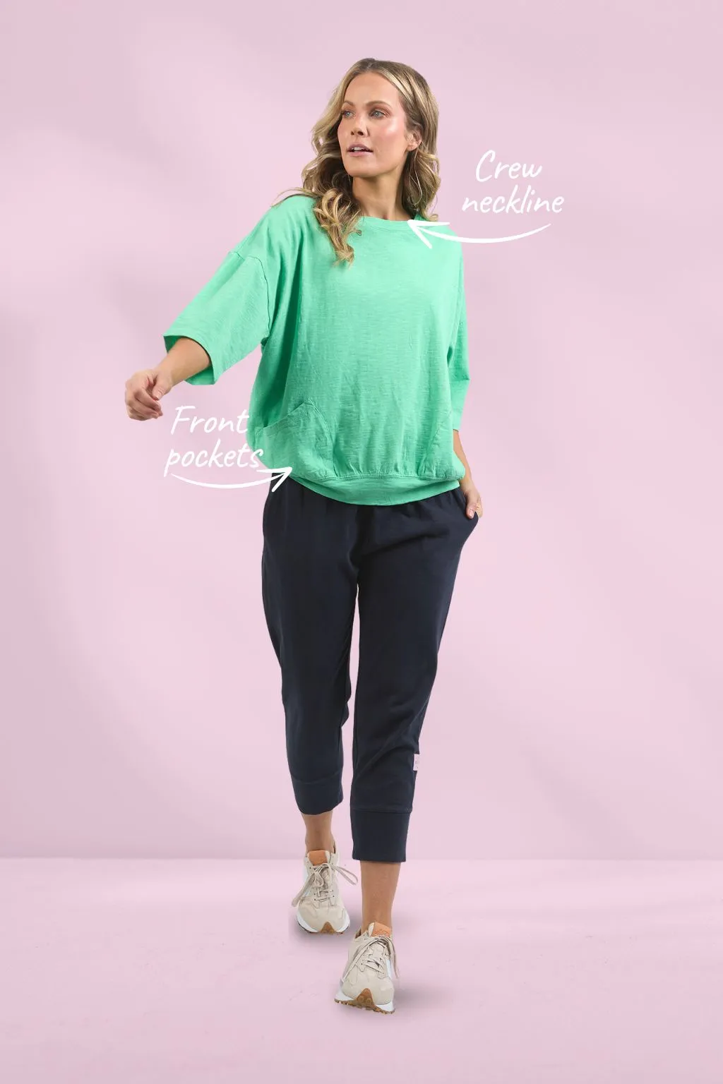 Elm Maizie Sweat Neon Mint