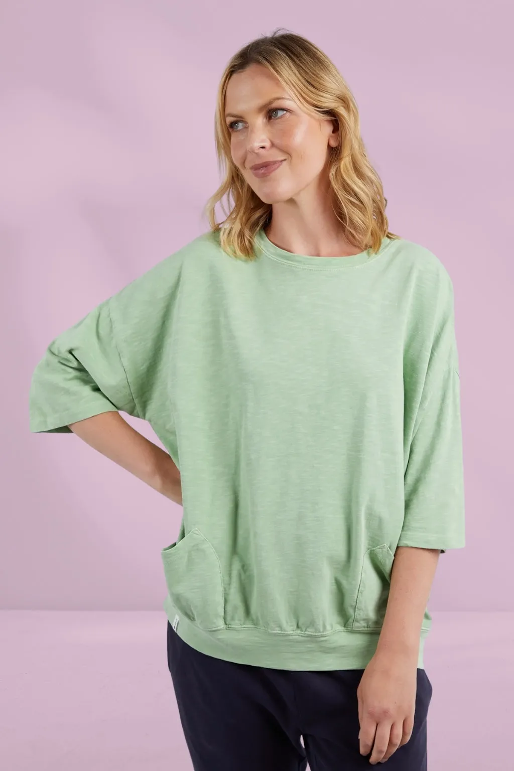 Elm Maizie Sweat Quiet Green