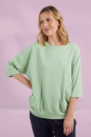 Elm Maizie Sweat Quiet Green