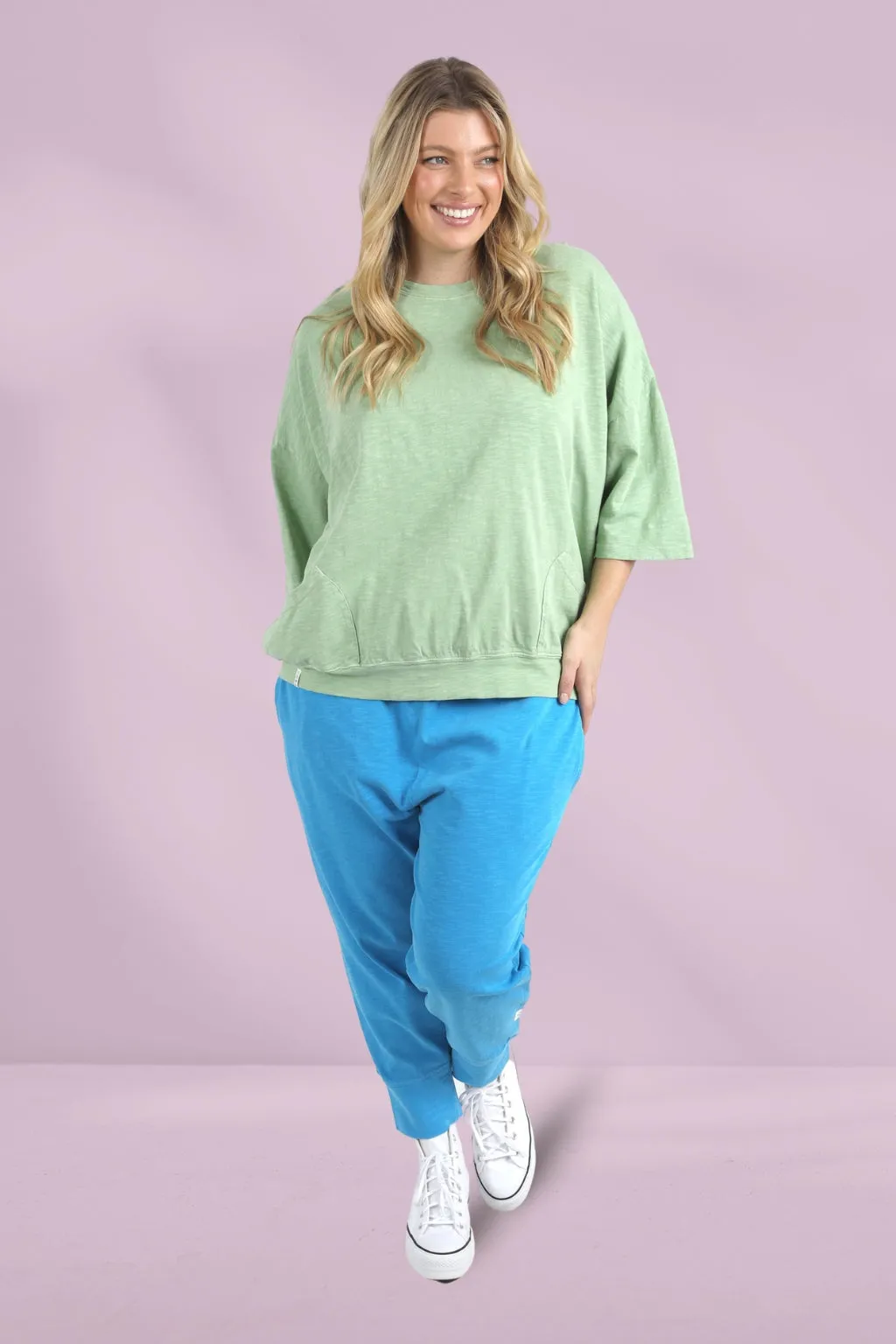 Elm Maizie Sweat Quiet Green