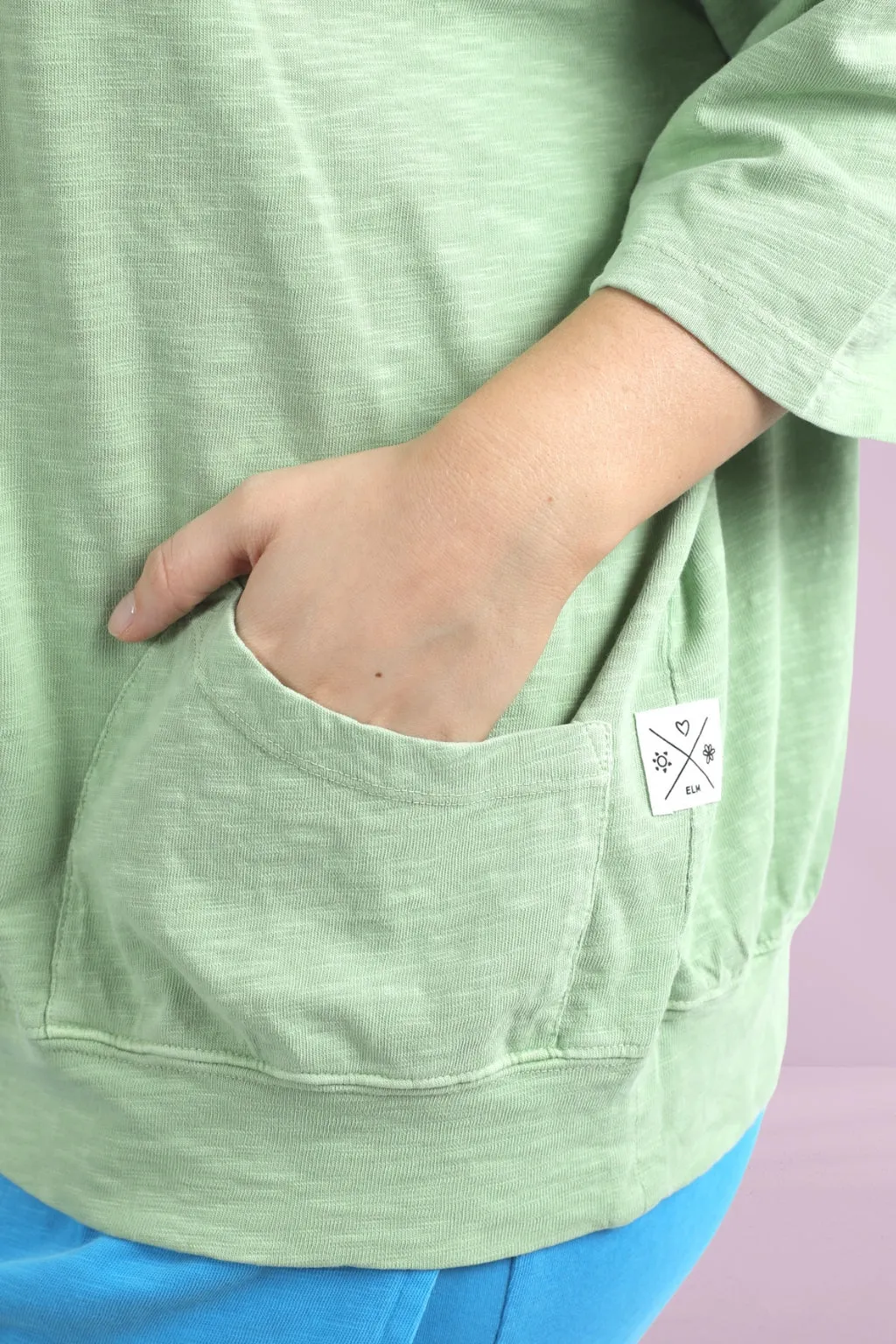 Elm Maizie Sweat Quiet Green