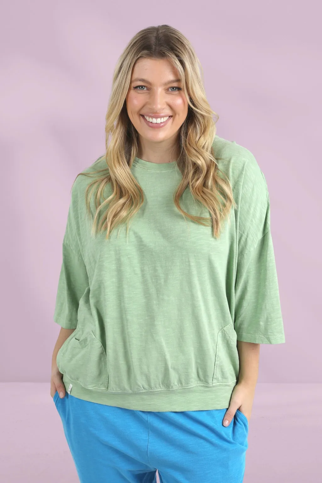 Elm Maizie Sweat Quiet Green
