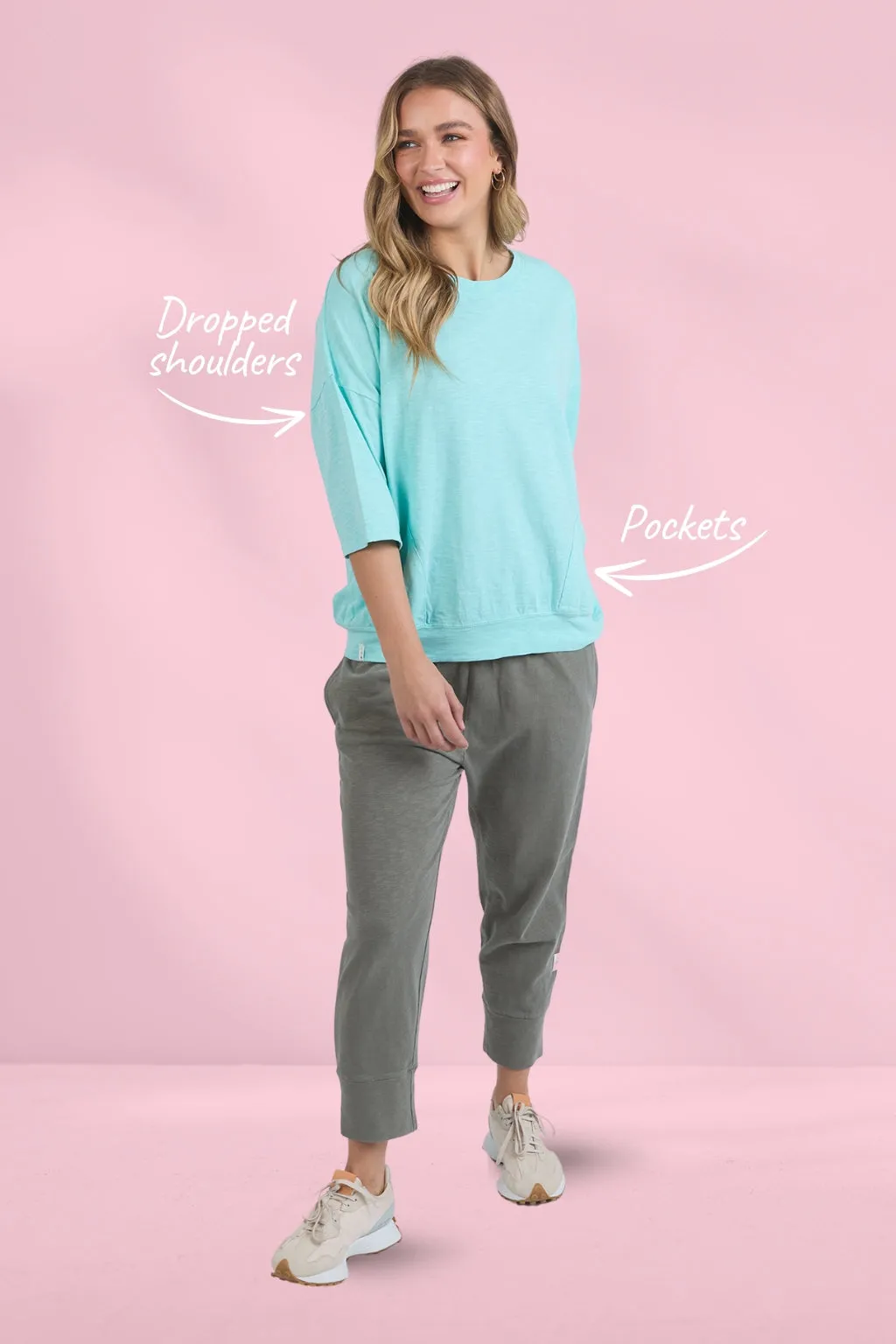 Elm Maizie Sweat Tonic Blue