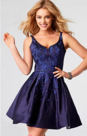 embroidery light wrap dress