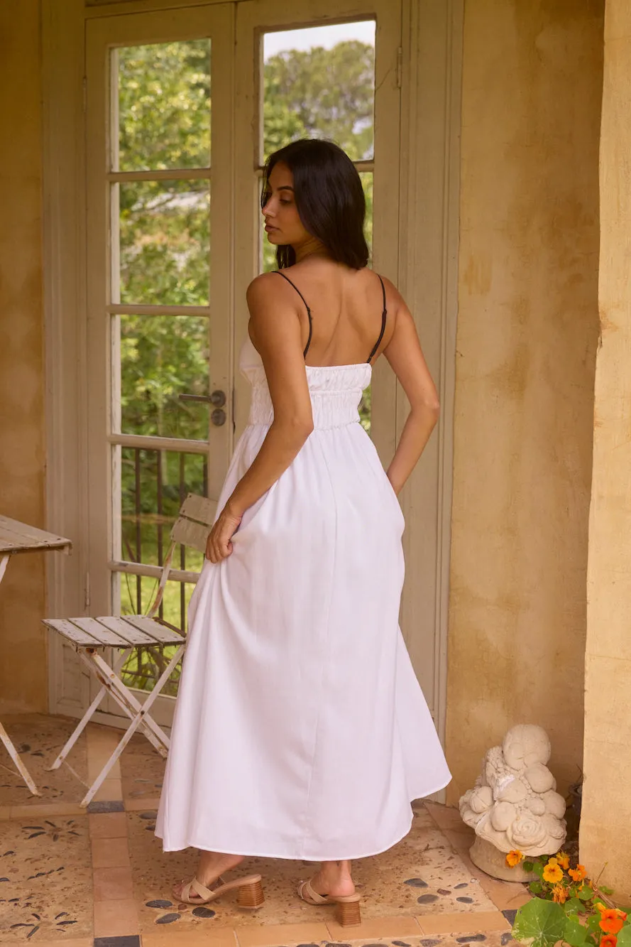 Fleeting Moments Maxi Dress White