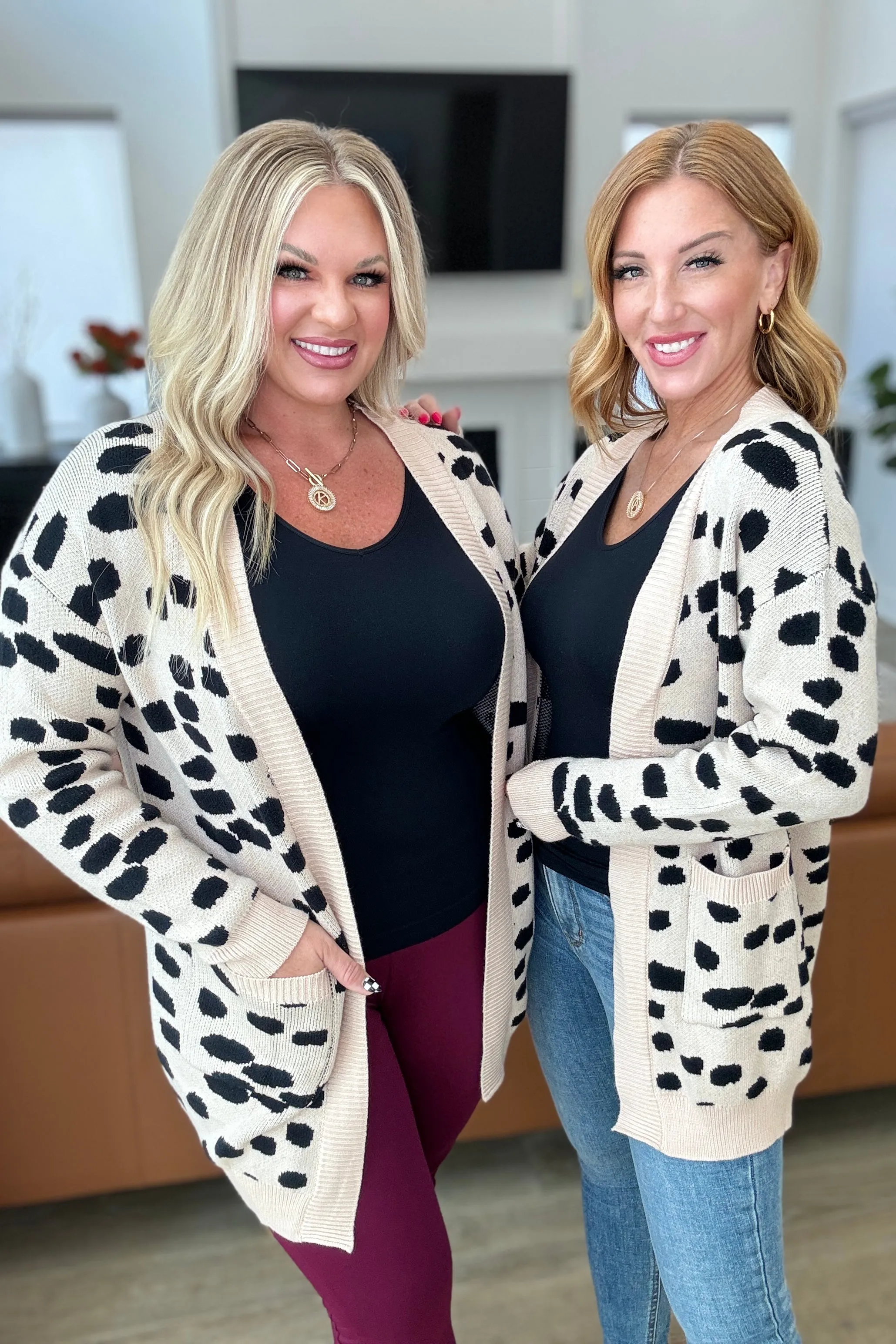 Hits The Spot Open Front Cardigan
