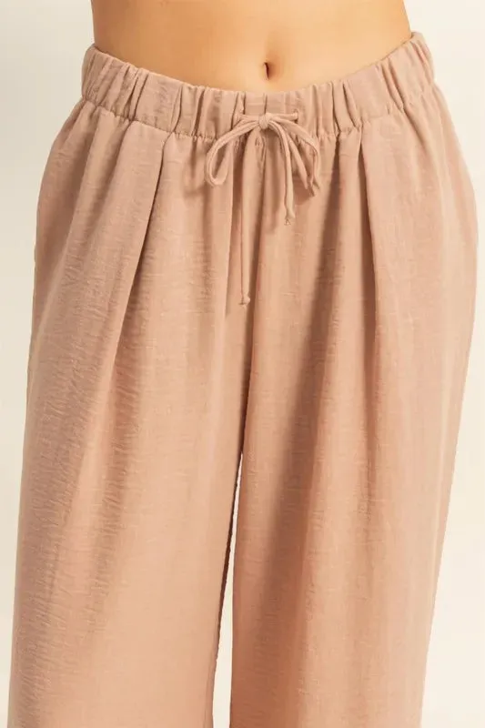HYFVE Elasticized Waist Wide Leg Pants