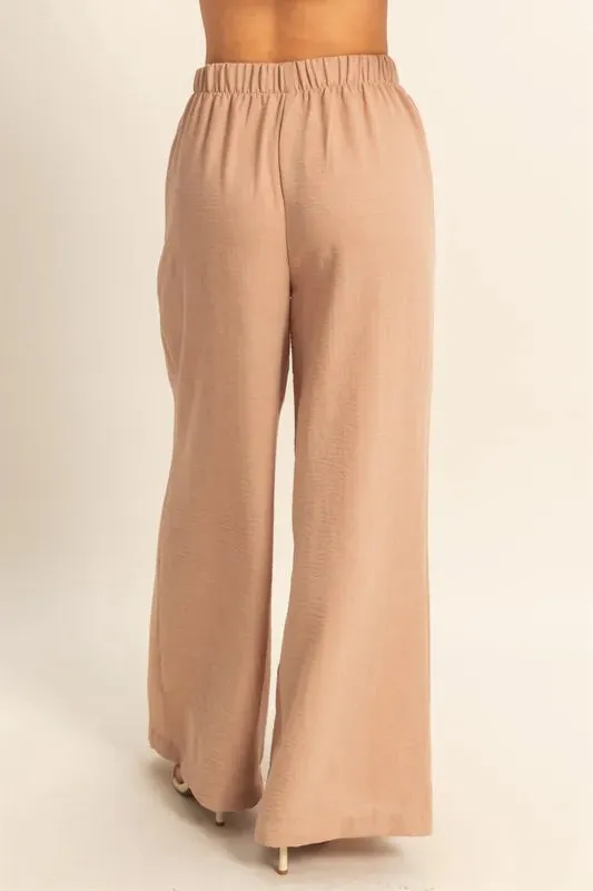 HYFVE Elasticized Waist Wide Leg Pants