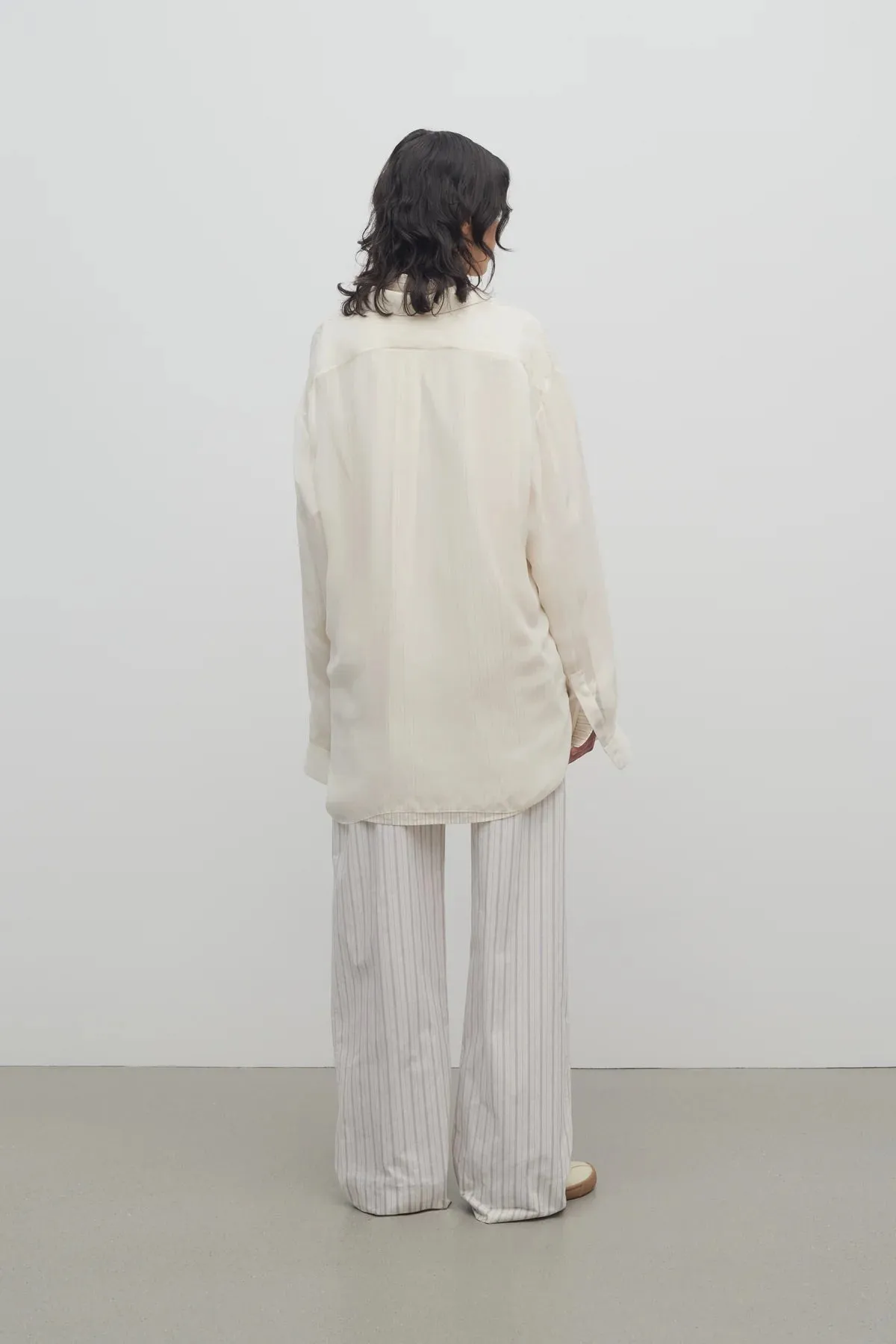 Hypnosta Striped Cotton-Poplin Wide-Leg Pants