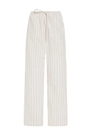 Hypnosta Striped Cotton-Poplin Wide-Leg Pants