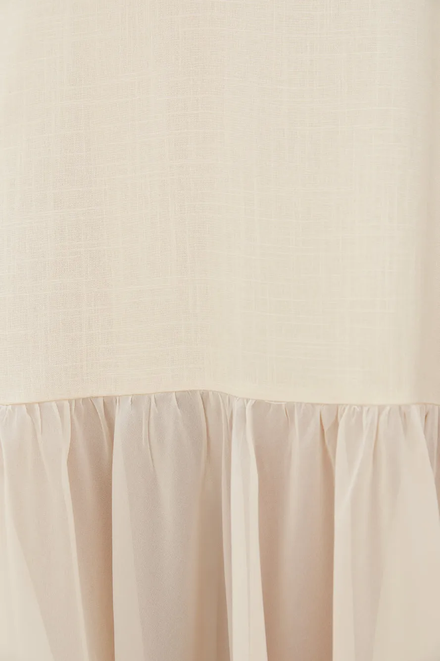 Island Rhythm Maxi Dress Beige