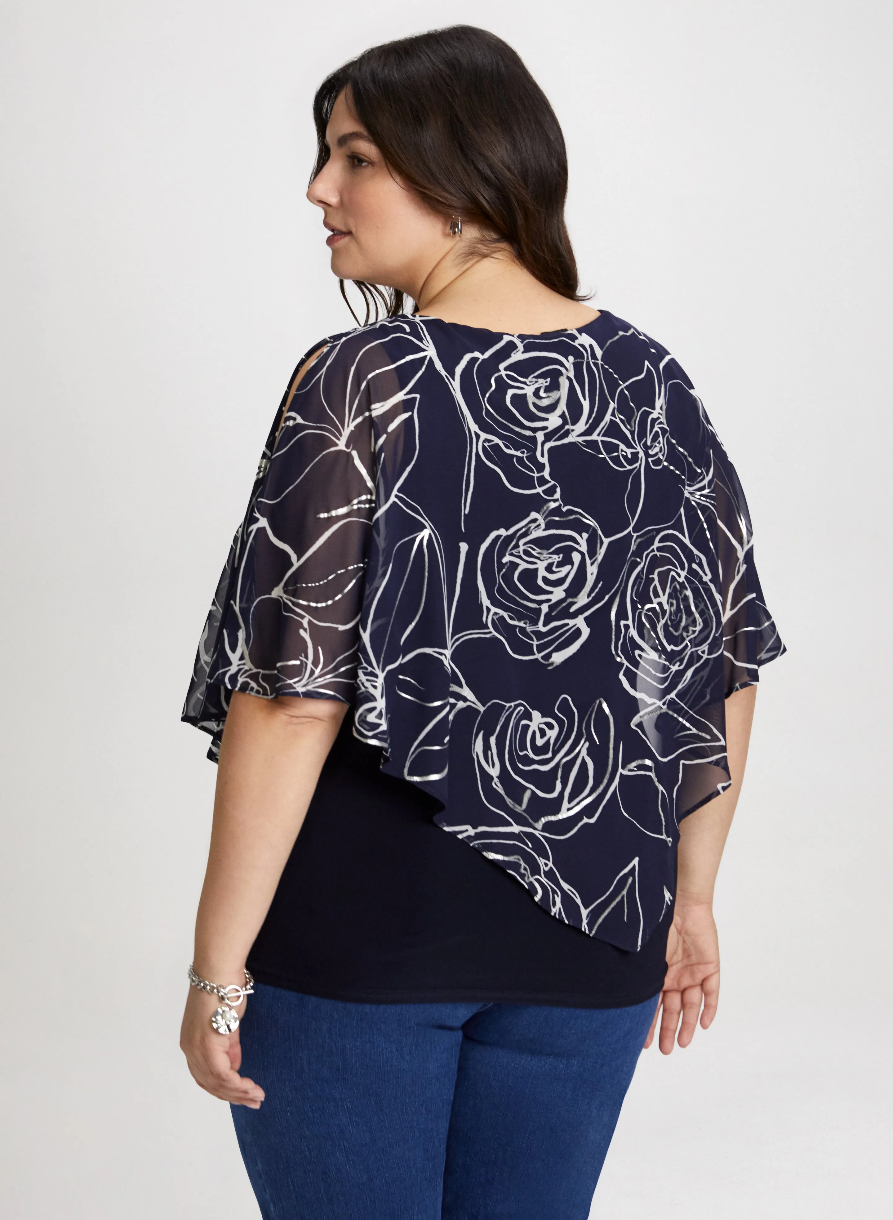 Joseph Ribkoff - Flutter Sleeve Top