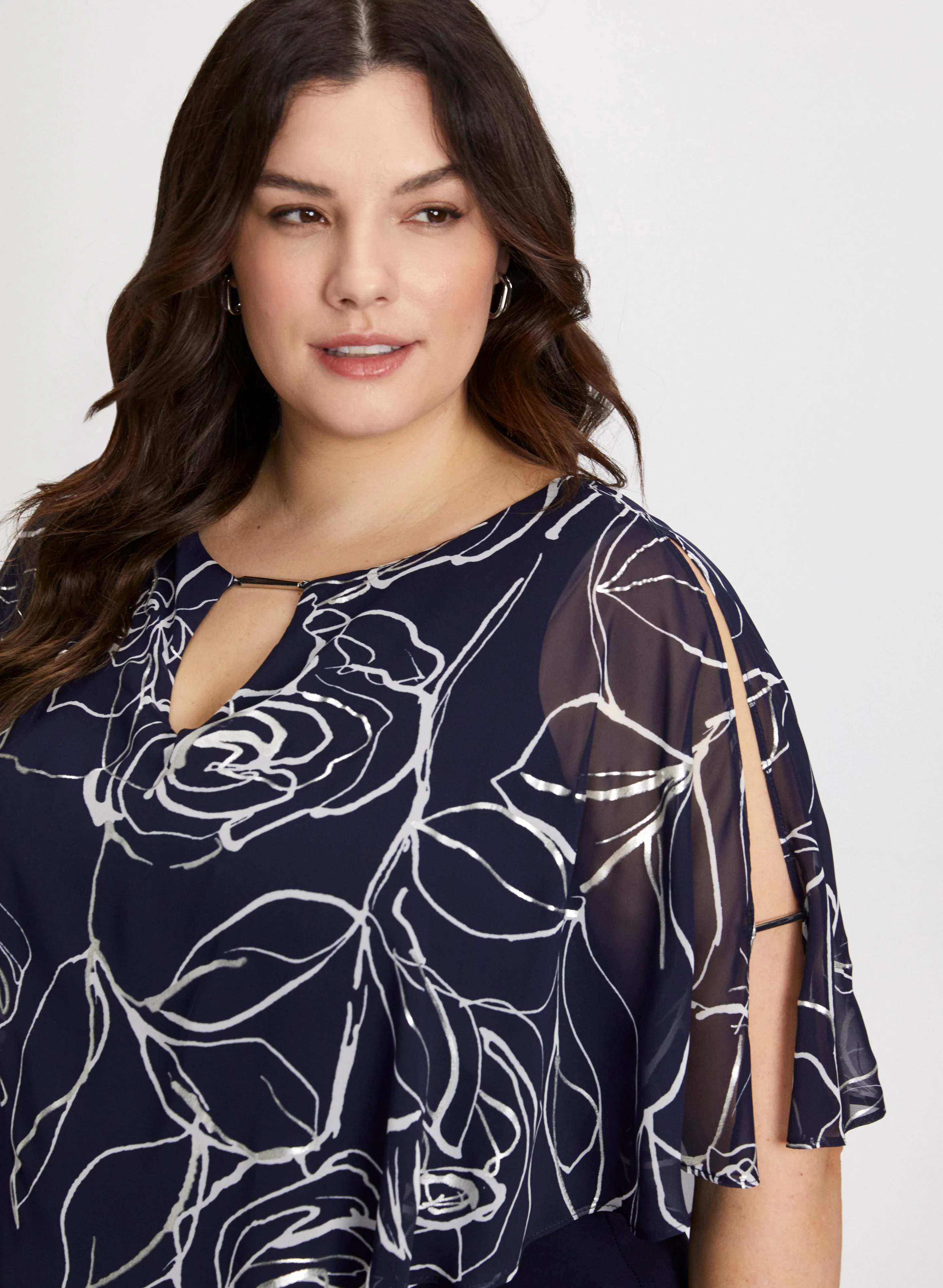 Joseph Ribkoff - Flutter Sleeve Top