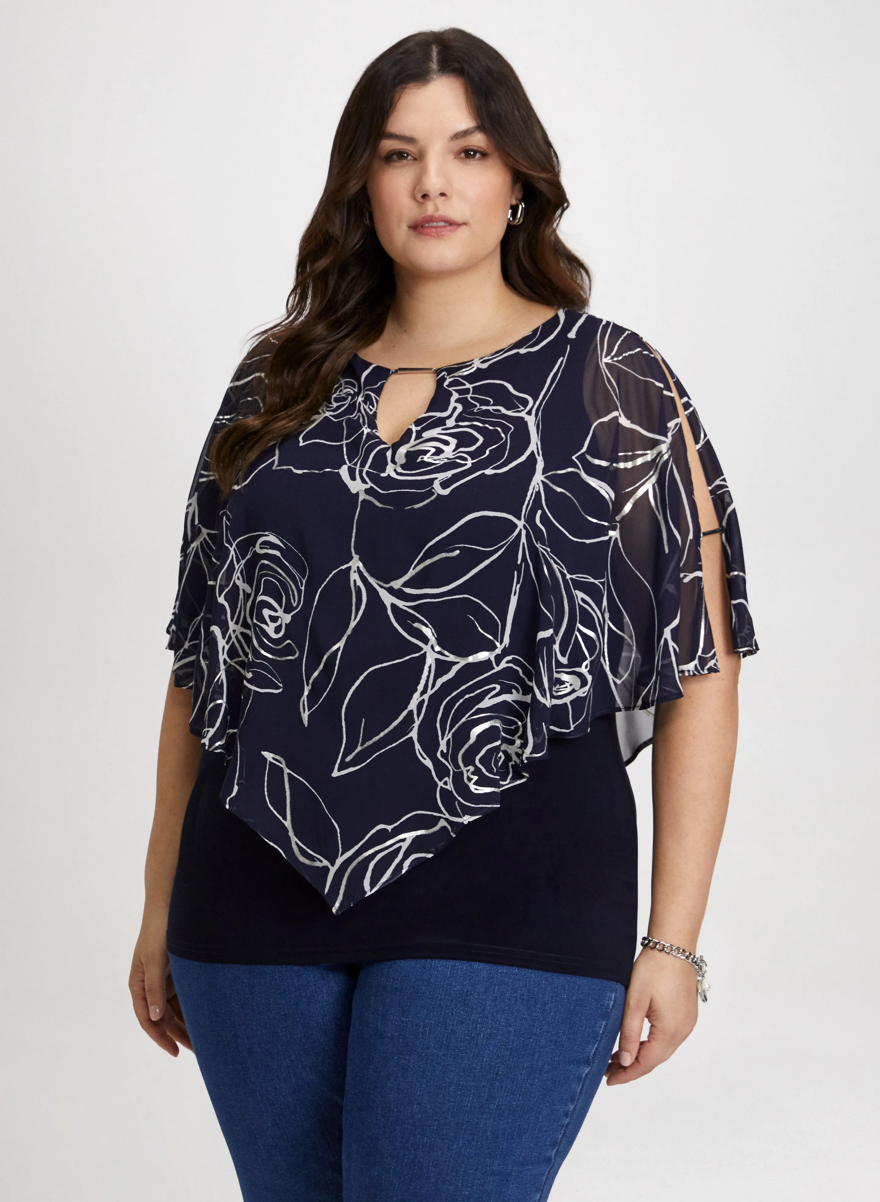 Joseph Ribkoff - Flutter Sleeve Top
