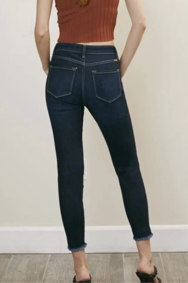 KanCan High Rise Ankle Skinny (Dark)