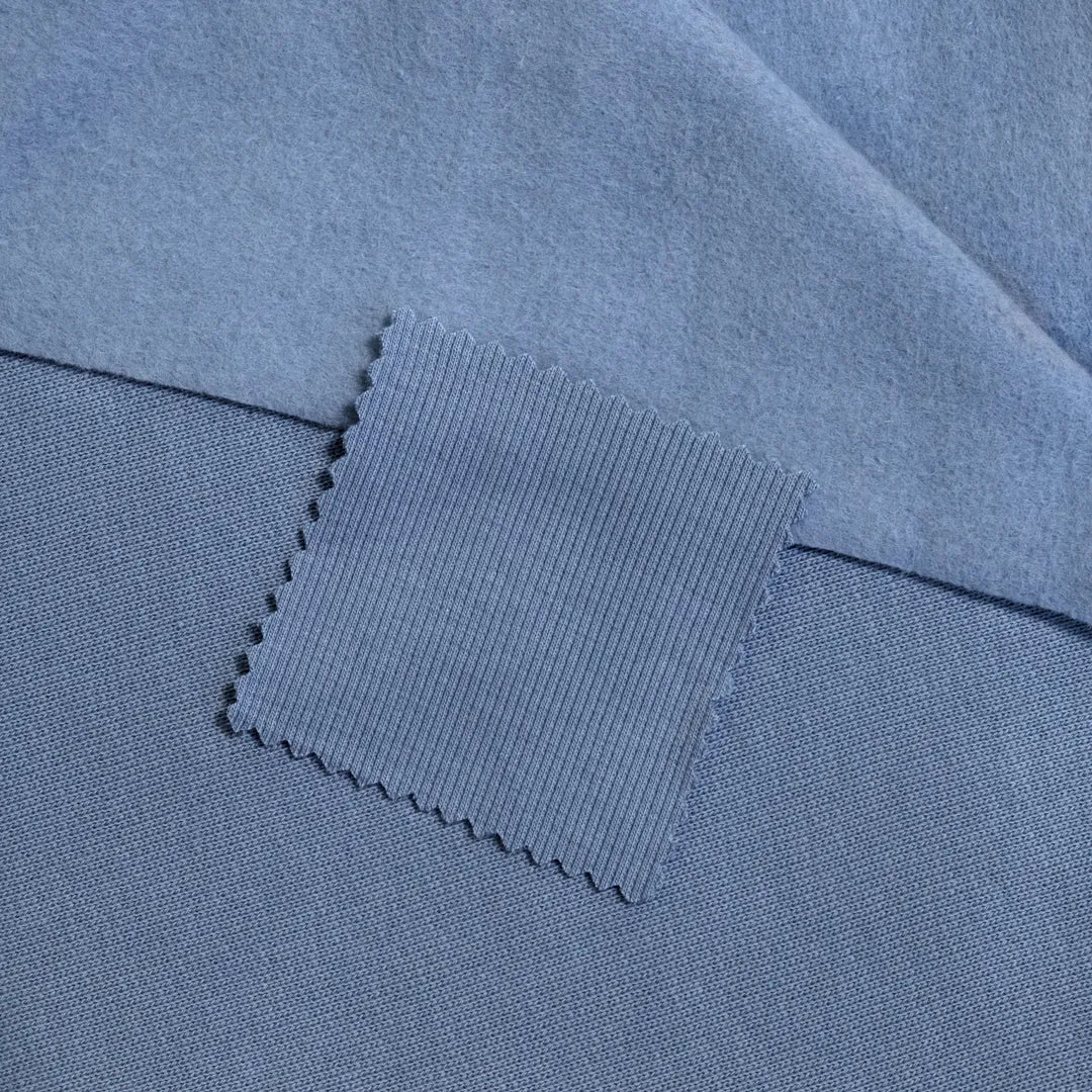 Laidback Organic Cotton Sweatshirt Fleece - Powder Blue