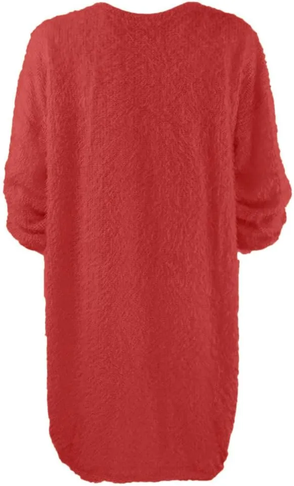 LCMTWX Long Sleeve Oversized Sweater Dress Sleeve Solid Knitted Fleece Dresses Loose Turtleneck Oversize Long Sleeve