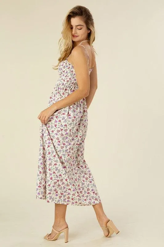 LILOU Smocked Cami Maxi Dress