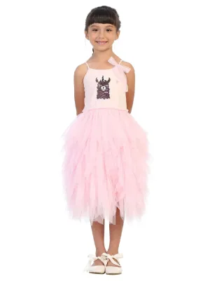 Little Girls Pink Flip Sequin Llama Corn Birthday Tutu Dress 2T-6