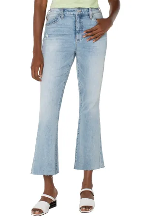 Liverpool Los Angeles Hannah Hi-rise Crop Flare With Cut Hem in San Clemente Liverpool Los Angeles Hannah Hi-rise Crop Flare With Cut Hem in San Clemente