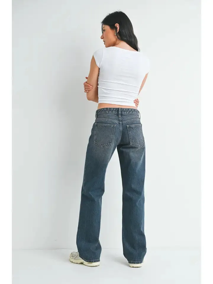 LOW RISE RELAXED STRAIGHT LEG