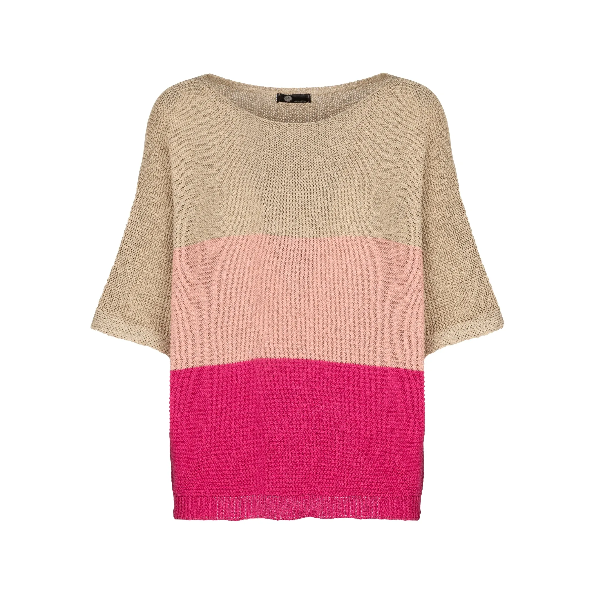 M Made in Italy  Women's Knitted Half Sleeve Sweater