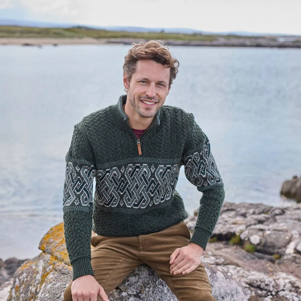 Men's Celtic Knot Aran Sweater