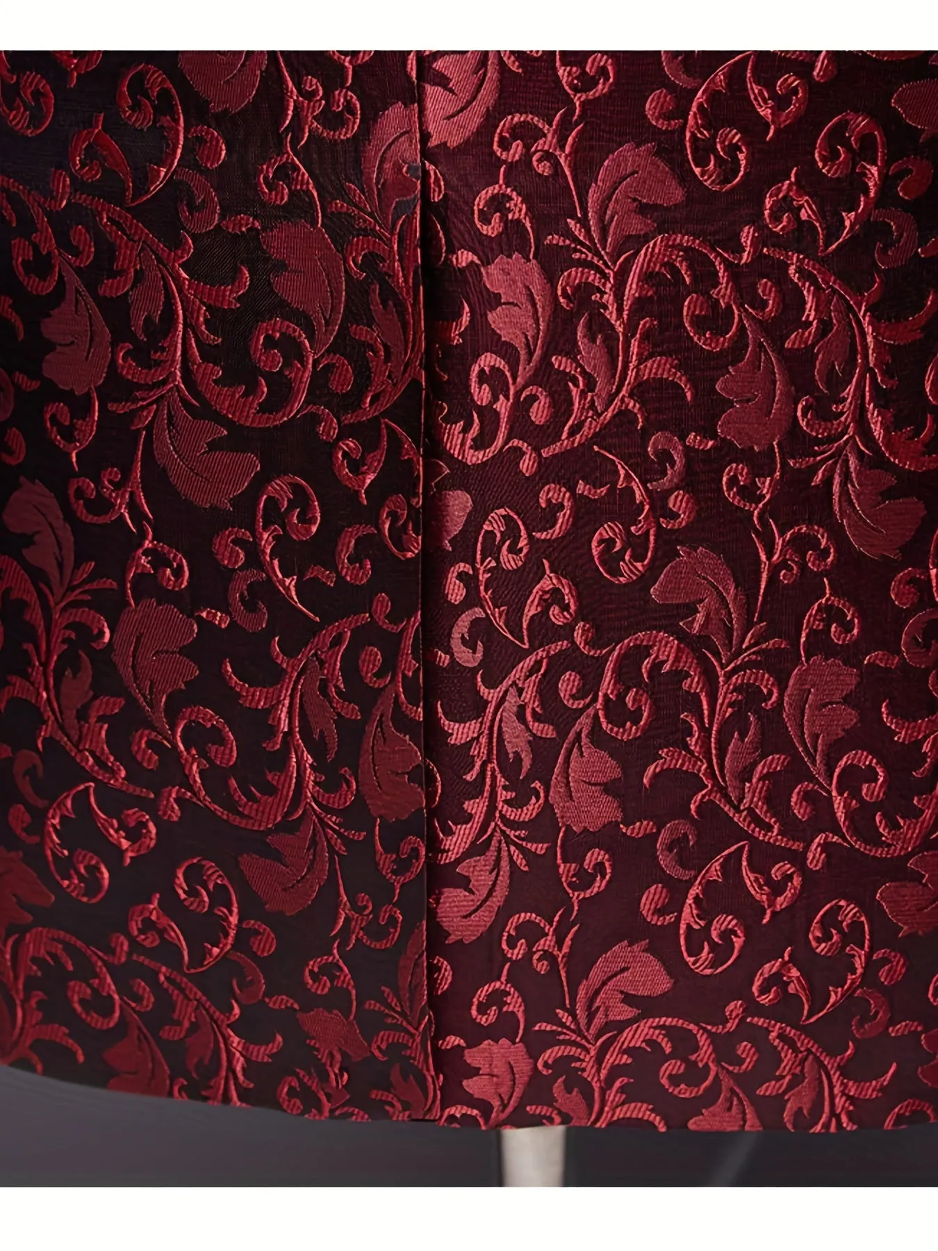Men's Elegant Burgundy Suit Jacket For Business Banquet