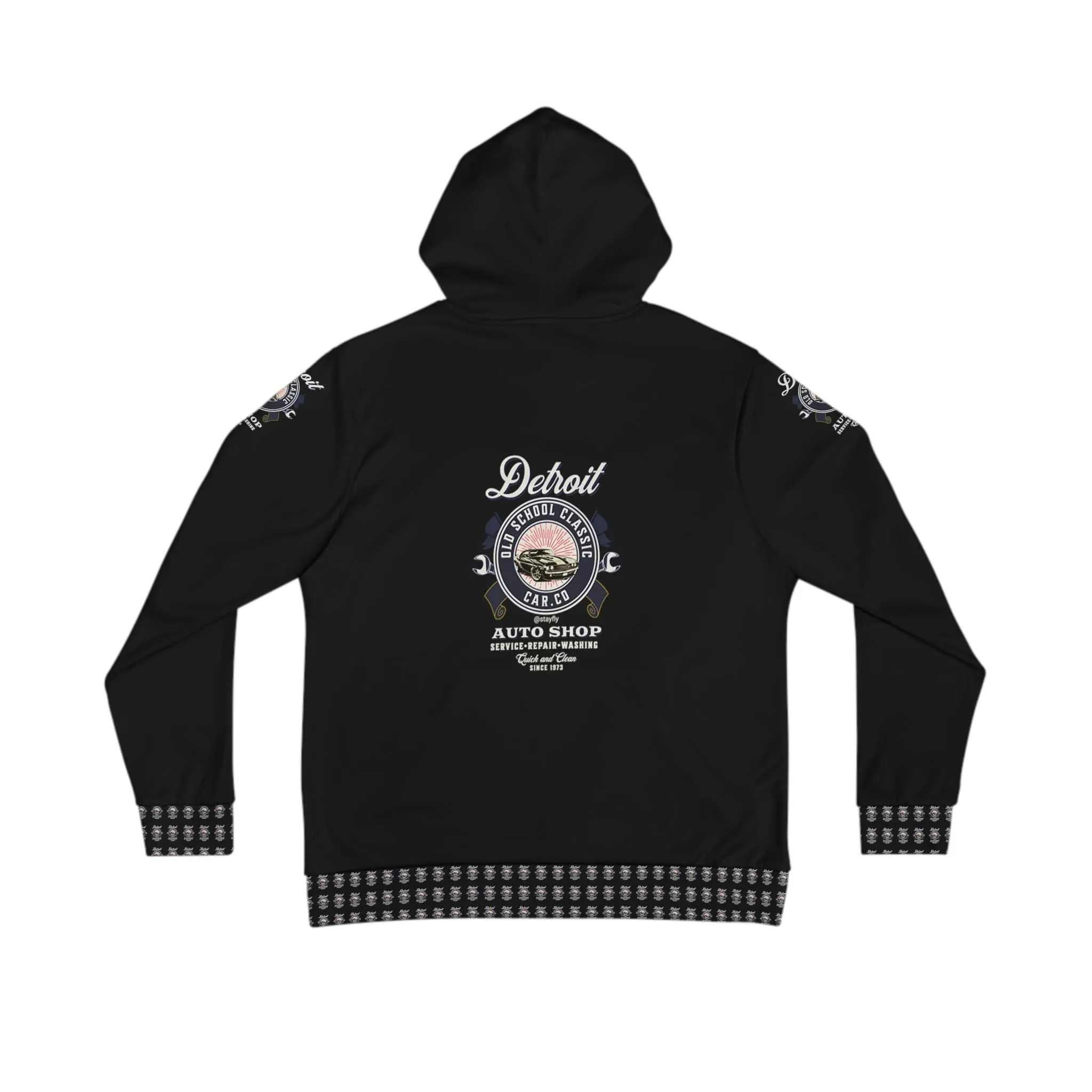 Men's Hoodie (AOP) Detroit Old School Classic Car Co..