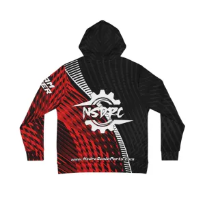 Men's Hoodie Red Pattern NSDRC Logo