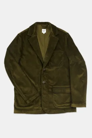 Men's James Single Breasted Corduroy Blazer - Olive
