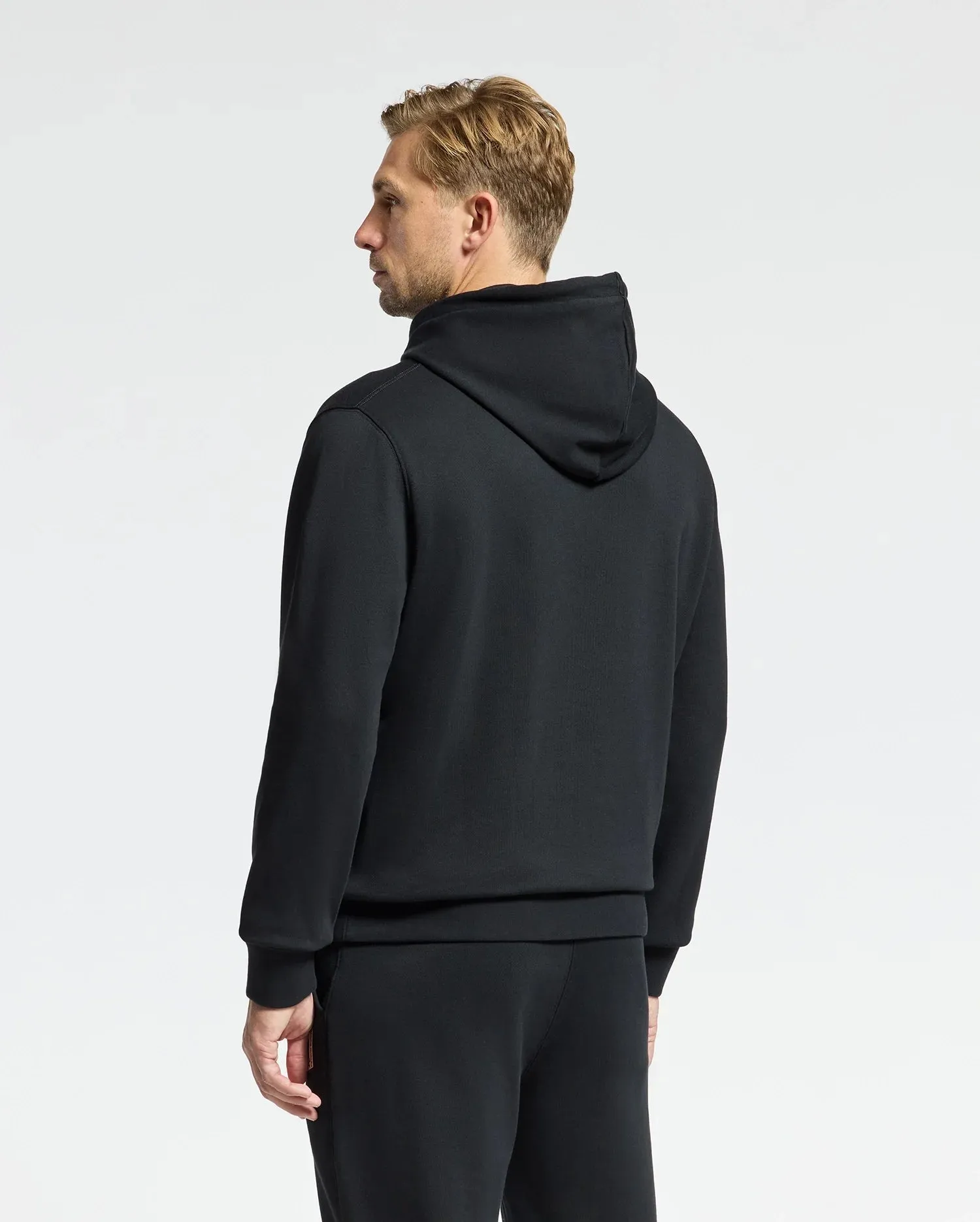 MENS MONROE TWILL PATCH FLEECE HOODIE - B6H926D200