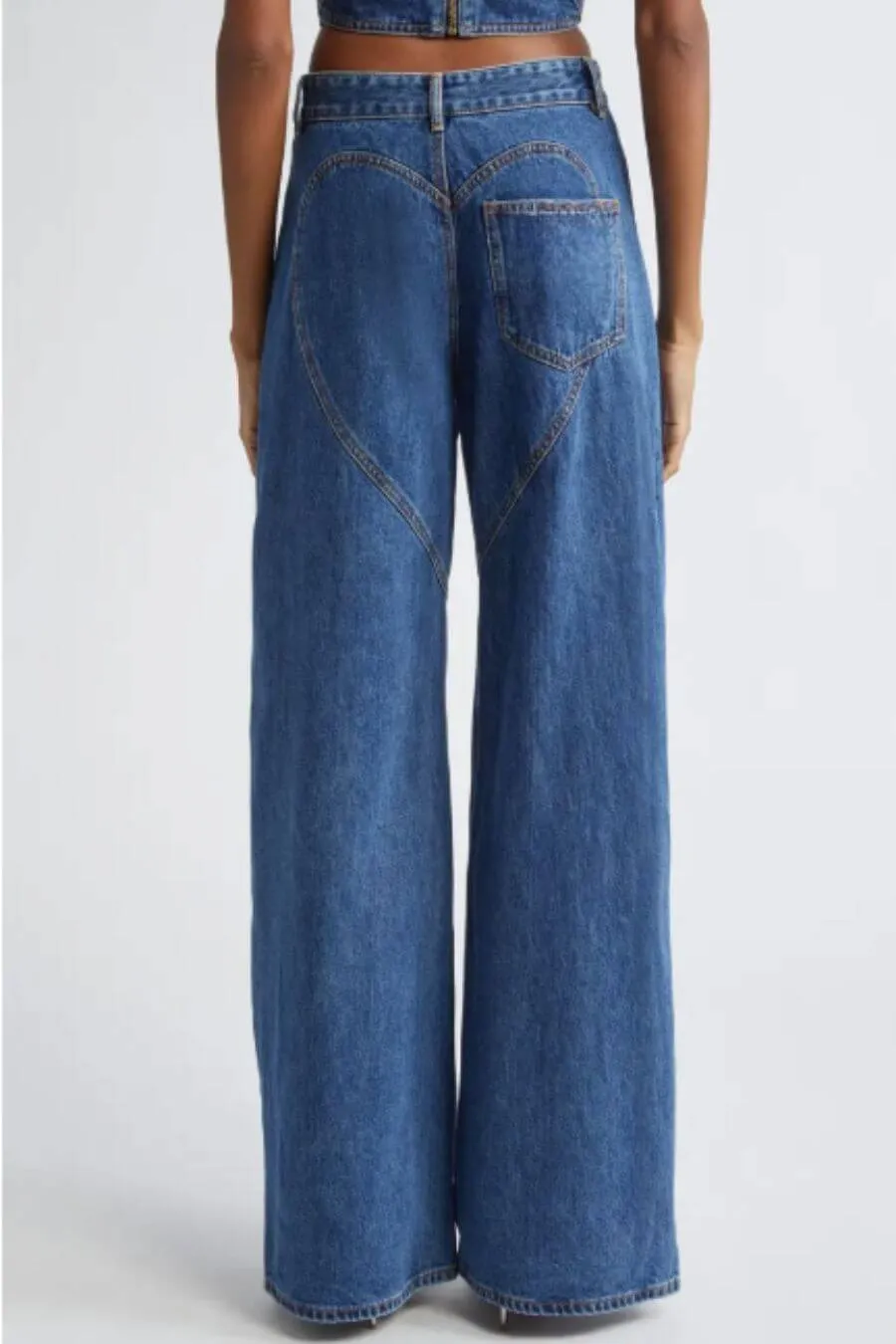 Milena Heart Cut Out Denim